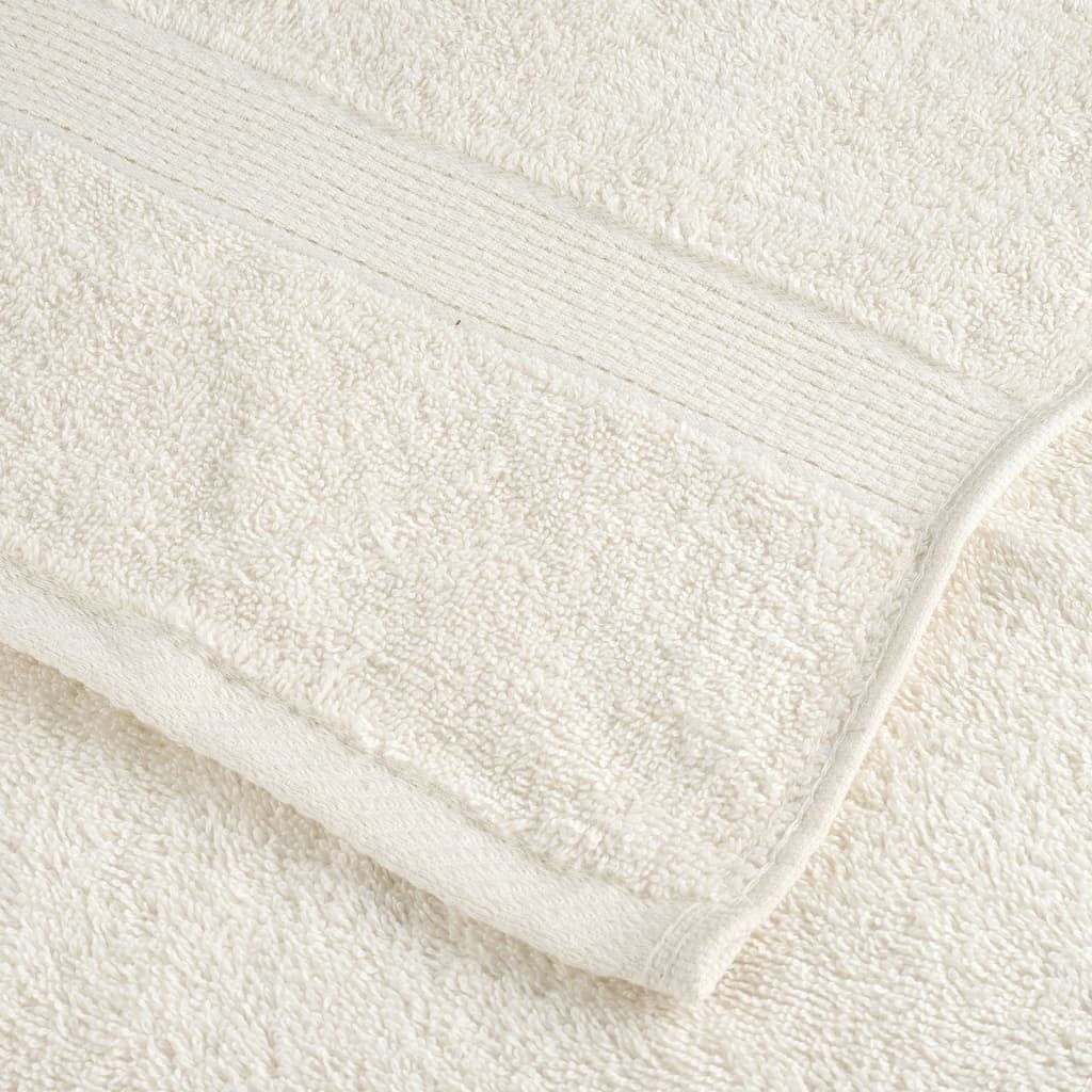 2 db prémium vendégtörölköző SOLUND krémszínű 30 x 50 cm 600 g/m²