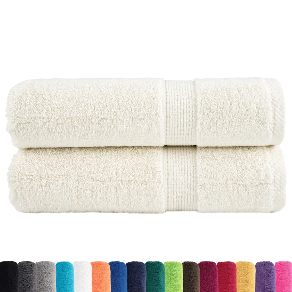 prémium kéztörlő SOLUND 2 db krémszínű 50 x 100 cm 600 g/m²