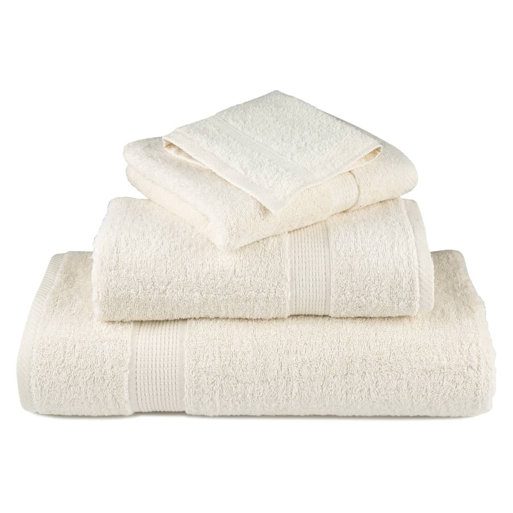 prémium fürdőlepedő SOLUND 2 db krémszínű 70 x 140 cm 600 g/m²