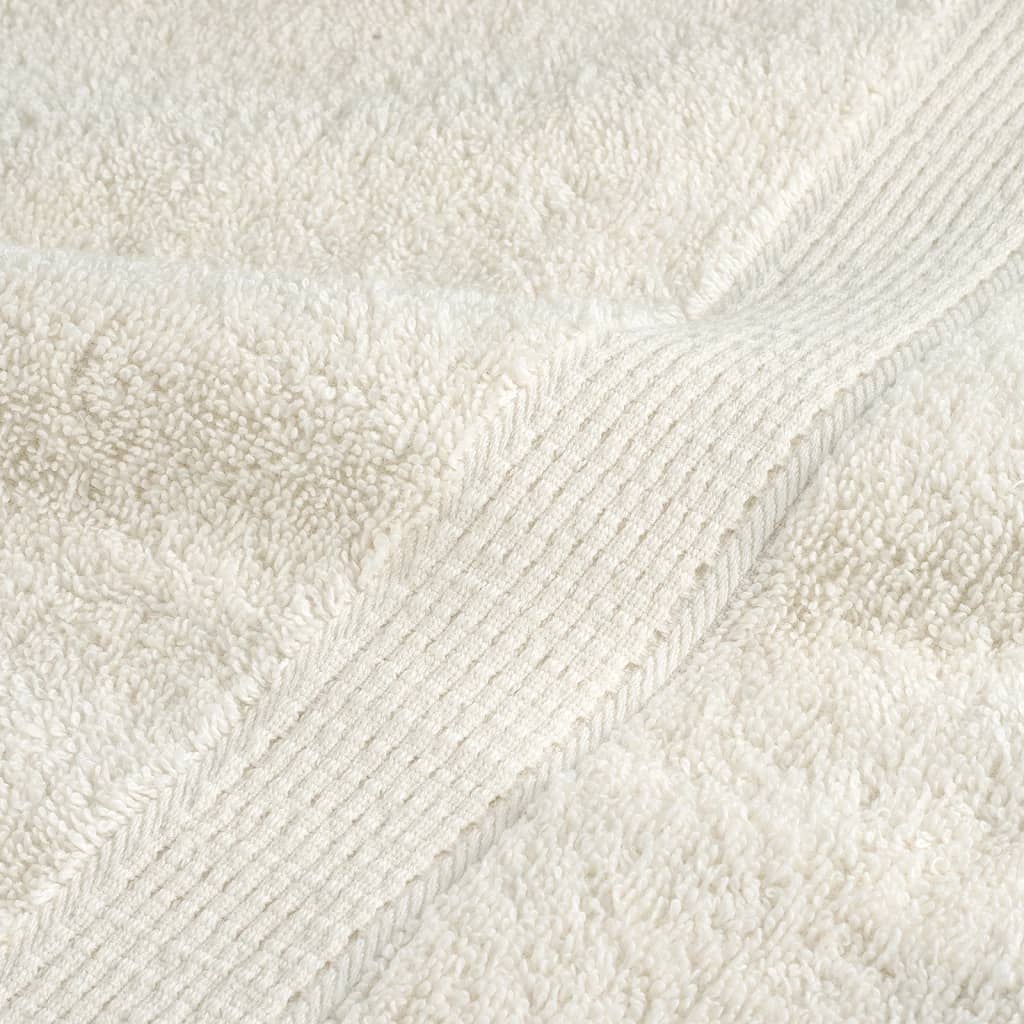 prémium fürdőlepedők SOLUND 10 db krémszínű 70 x 140 cm 600 g/m²