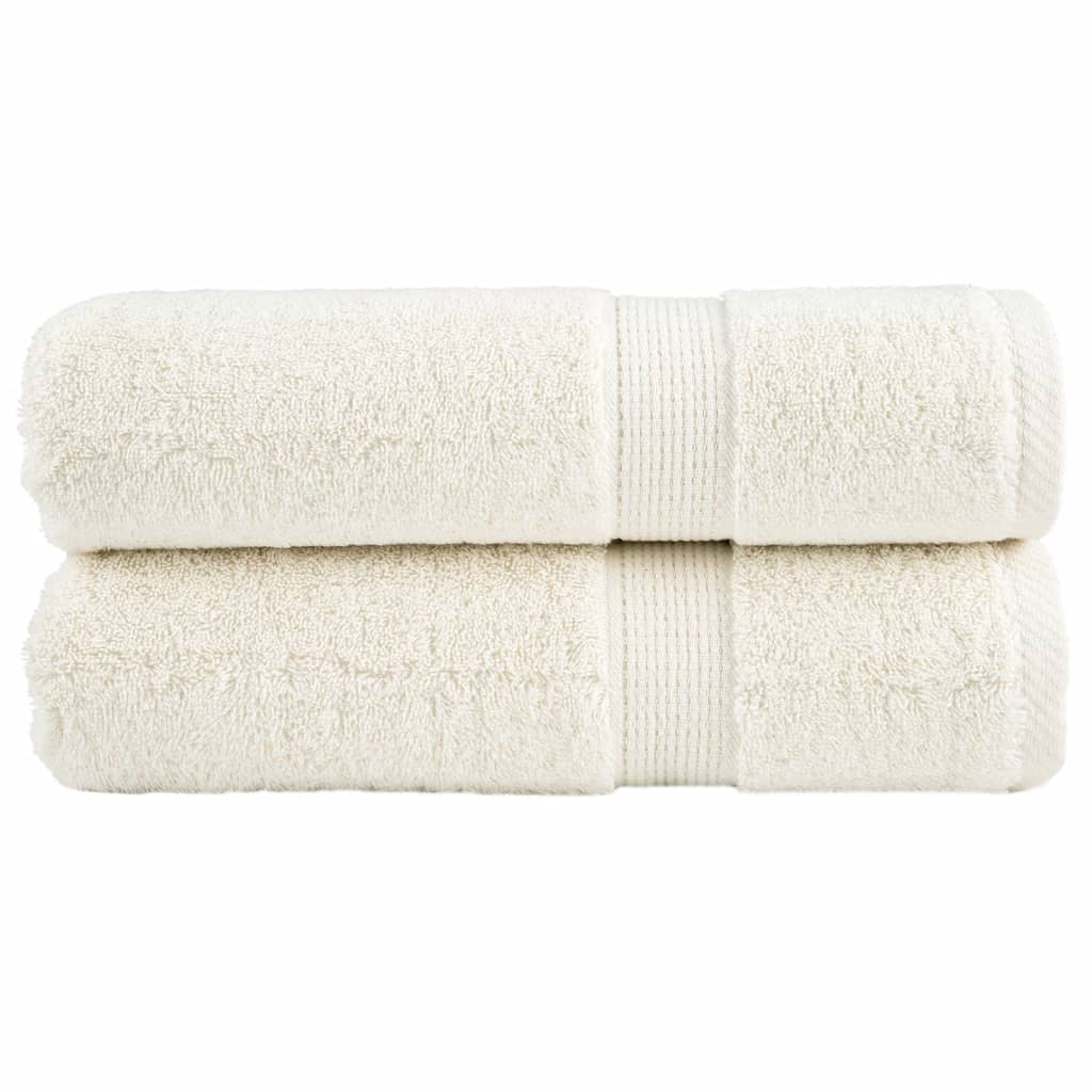 prémium fürdőlepedő SOLUND 2 db krémszínű 100 x 150 cm 600 g/m²