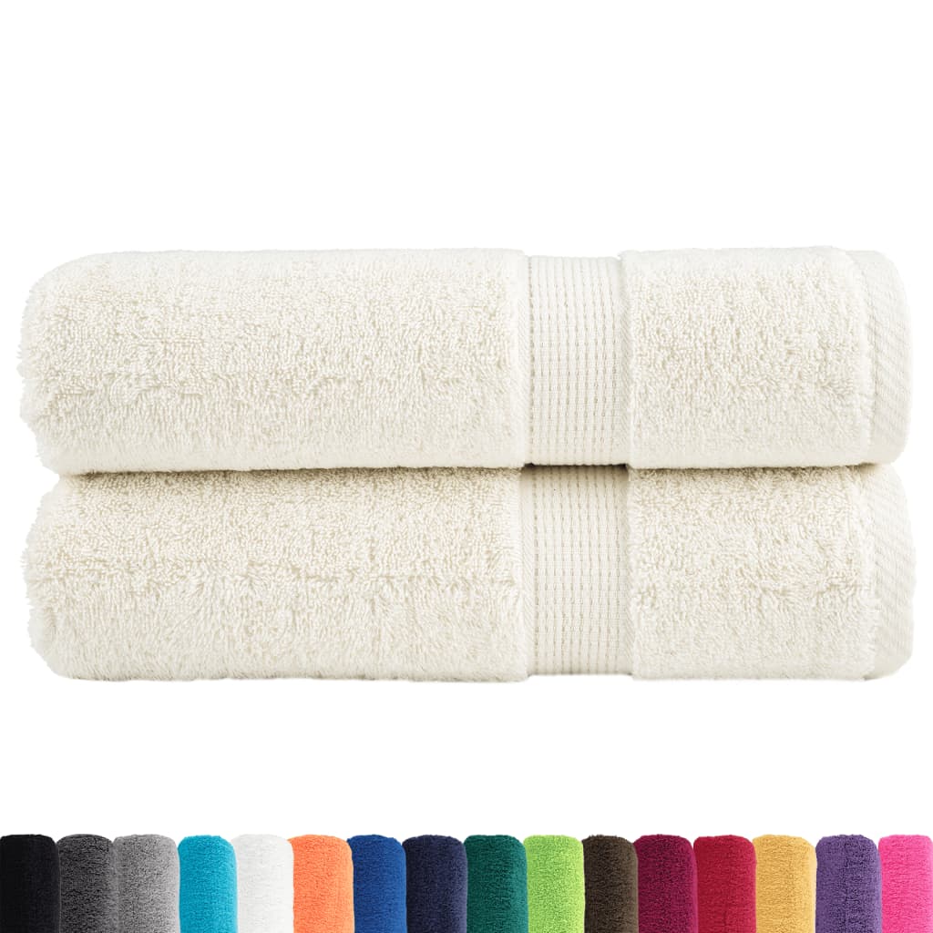 prémium fürdőlepedő SOLUND 2 db krémszínű 100 x 150 cm 600 g/m²