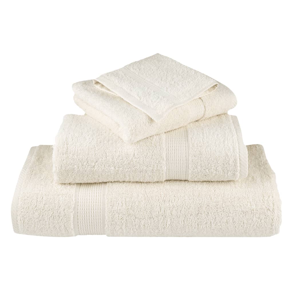 prémium fürdőlepedő SOLUND 2 db krémszínű 100 x 150 cm 600 g/m²