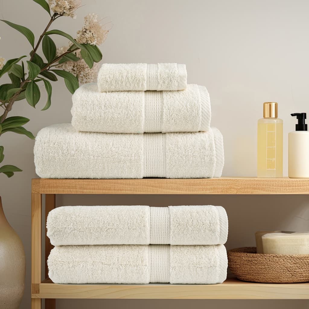 prémium szaunatörölköző SOLUND 2 db krémszínű 80 x 200 cm 600 g/m²