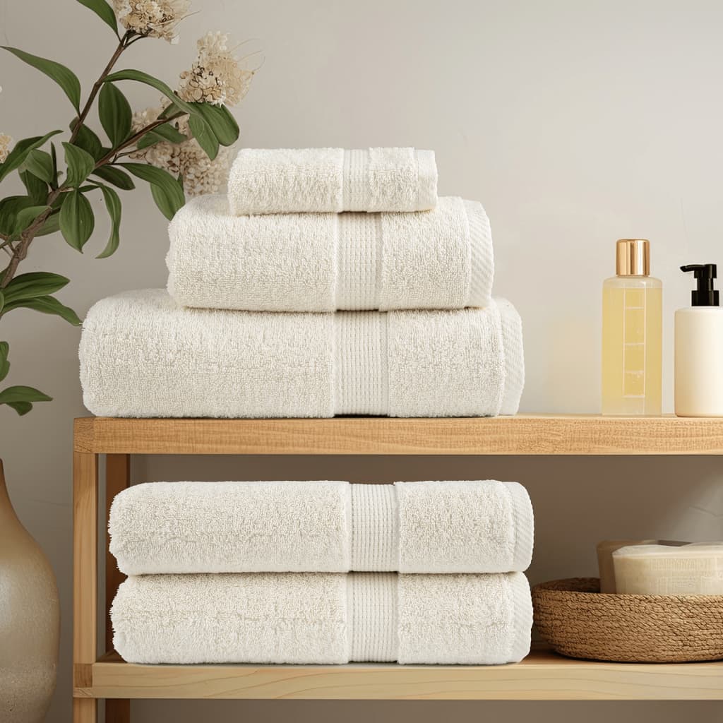 4 db prémium SOLUND törölköző krémszínű 100 x 200 cm 600 g/m²