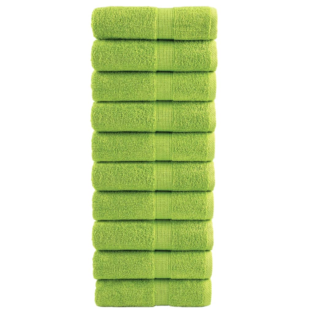10 db prémium vendégtörölköző SOLUND almazöld 30 x 50 cm 600 g/m²