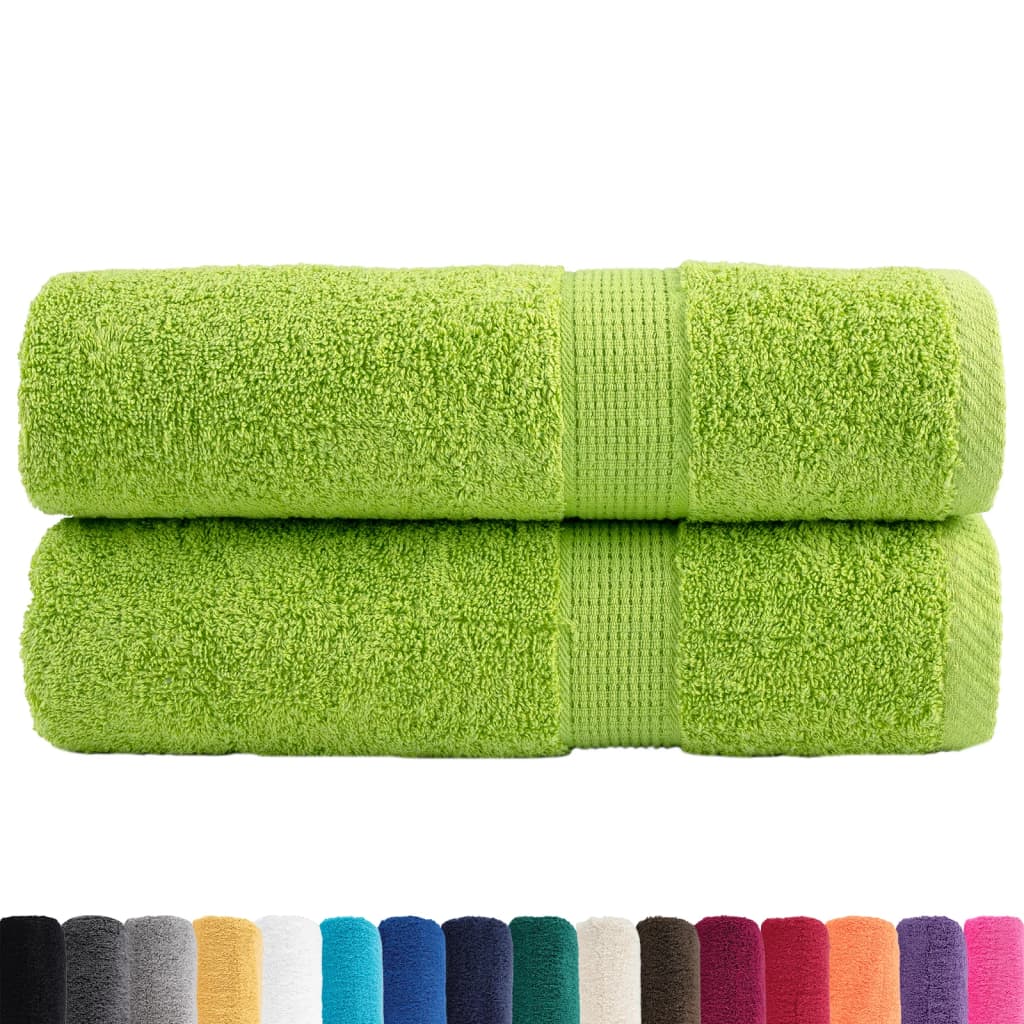 prémium kéztörlő SOLUND 2 db almazöld 50 x 100 cm 600 g/m²