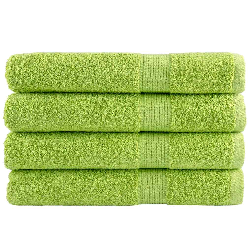 4 db prémium szaunatörölköző SOLUND almazöld 80 x 200 cm 600 g/m²