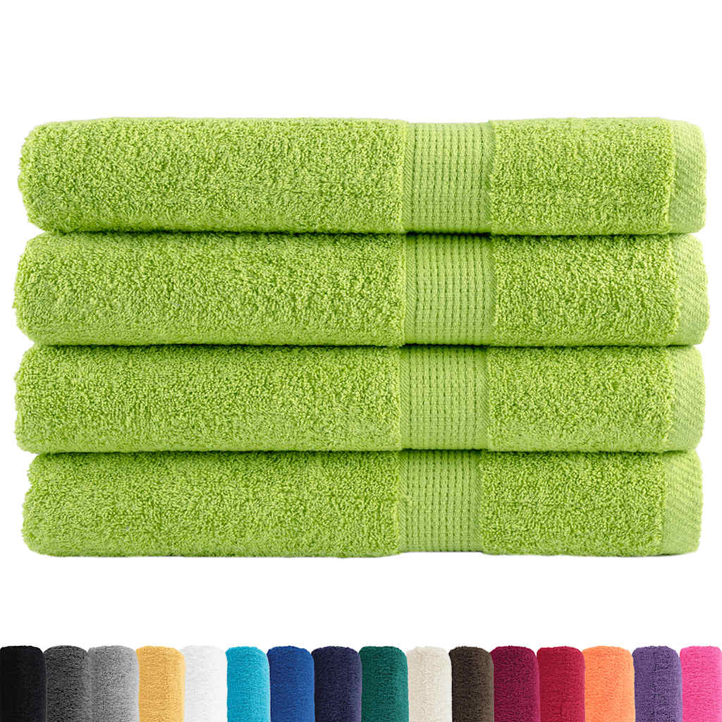 4 db prémium szaunatörölköző SOLUND almazöld 80 x 200 cm 600 g/m²