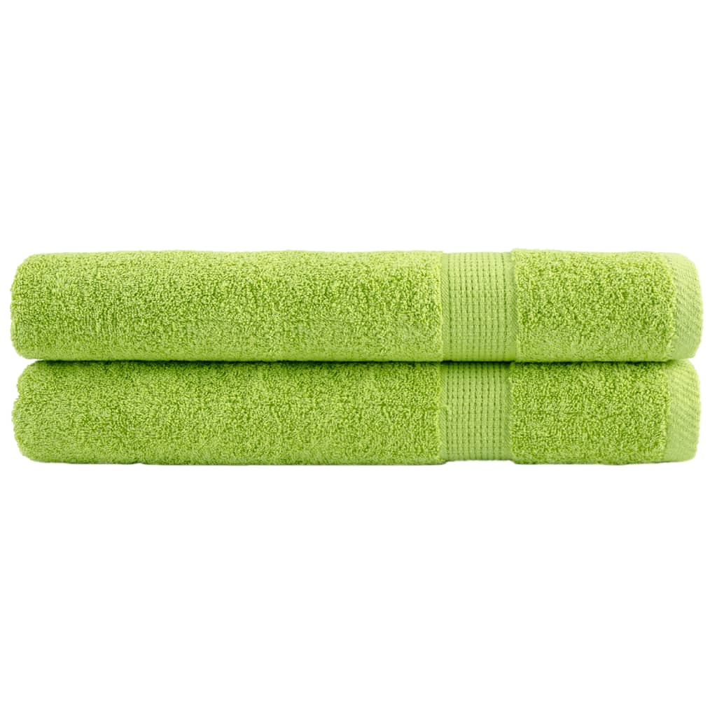 2 db prémium SOLUND törölköző almazöld 100 x 200 cm 600 g/m²
