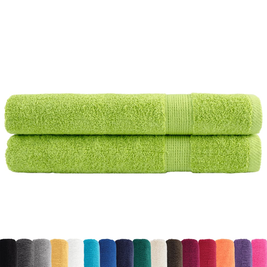 2 db prémium SOLUND törölköző almazöld 100 x 200 cm 600 g/m²