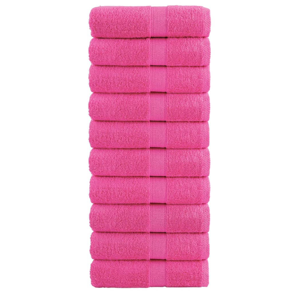 prémium mosdótörölköző SOLUND 10 db rózsaszín 30 x 30 cm 600 g/m²