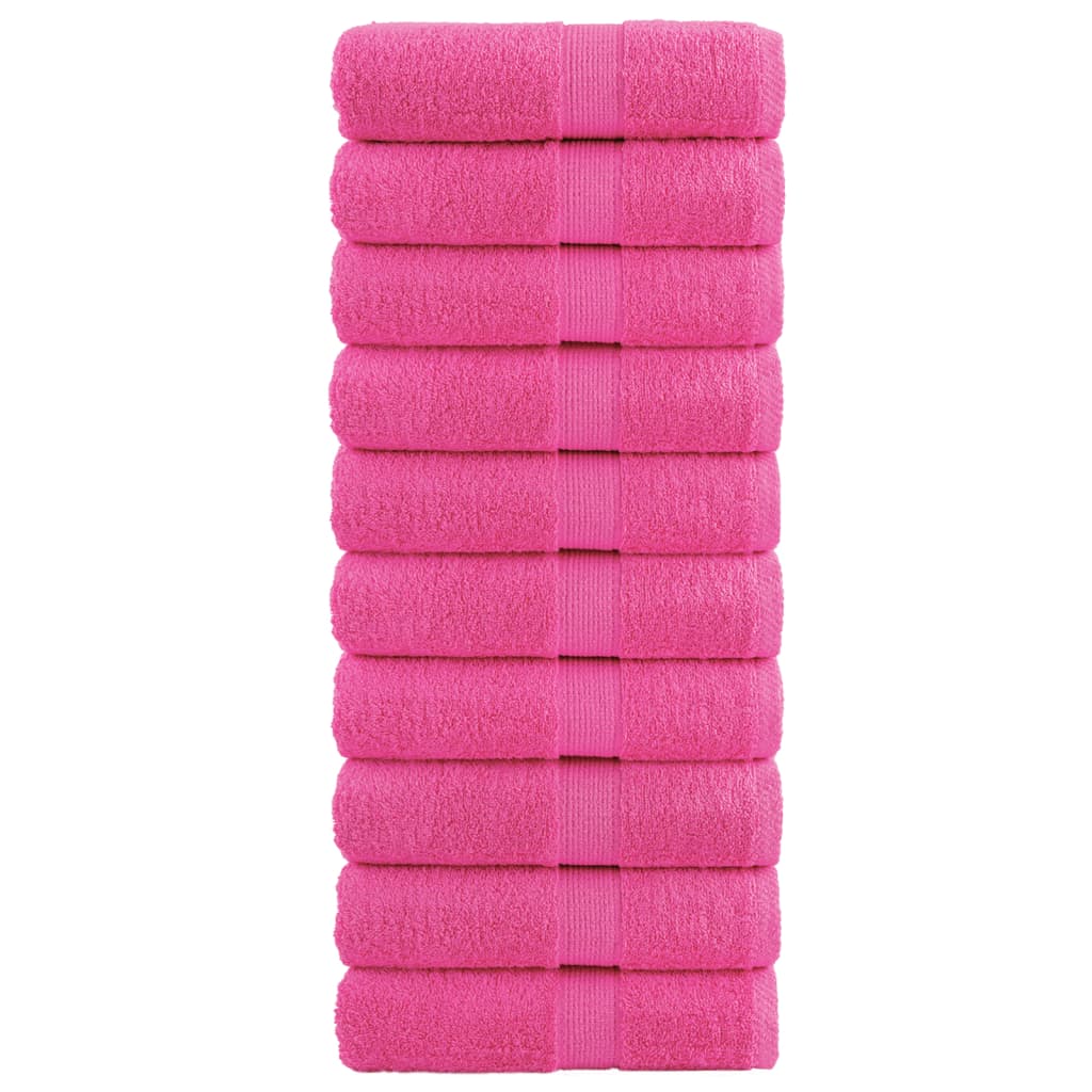 10 db prémium vendégtörölköző SOLUND rózsaszín 30 x 50 cm 600 g/m²
