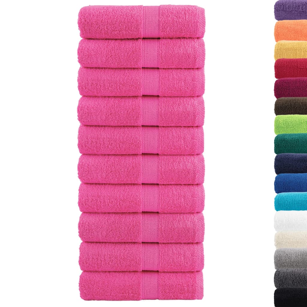 10 db prémium vendégtörölköző SOLUND rózsaszín 30 x 50 cm 600 g/m²