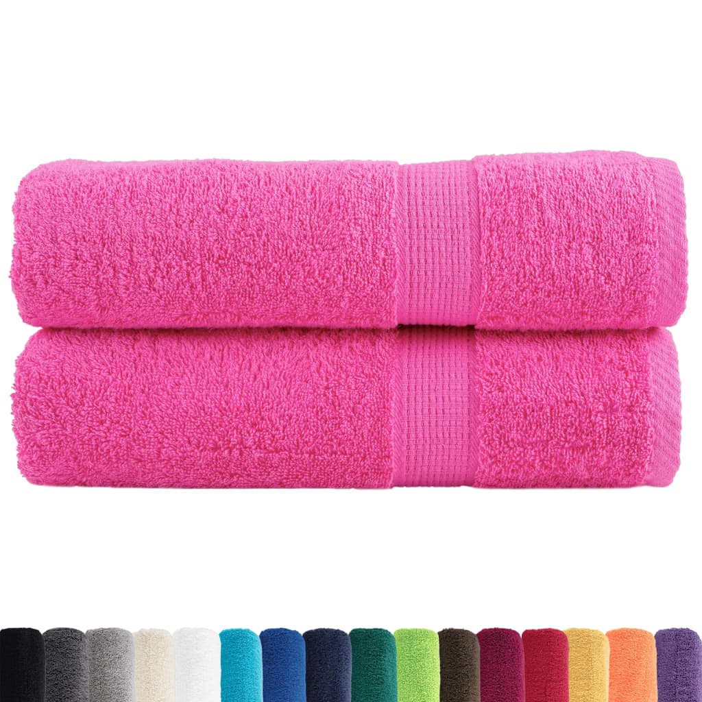 prémium kéztörlő SOLUND 2 db rózsaszín 50 x 100 cm 600 g/m²