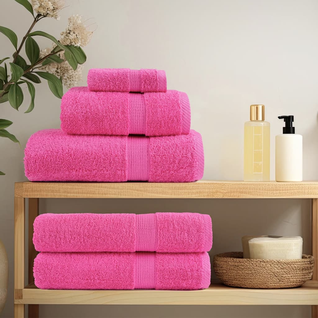 prémium kéztörlő SOLUND 4 db rózsaszín 50 x 100 cm 600 g/m²