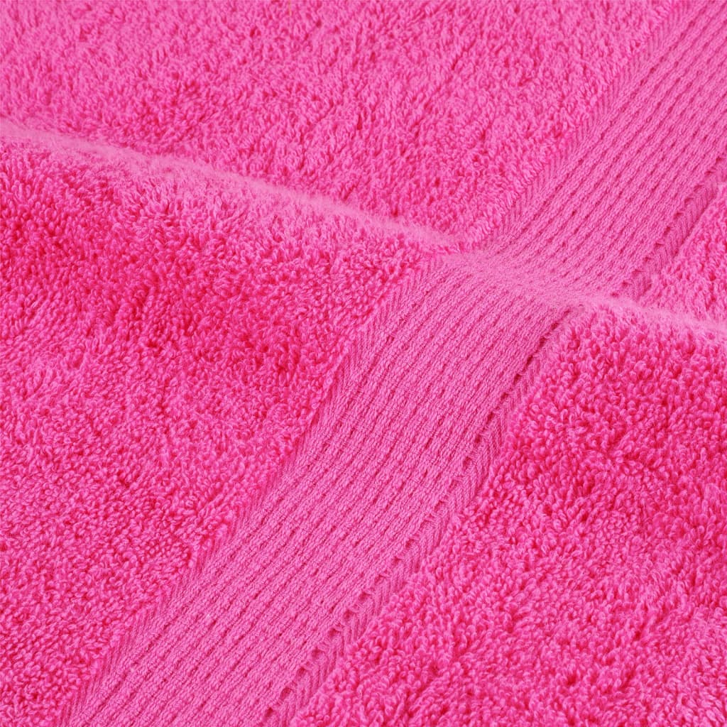 prémium kéztörlő SOLUND 10 db rózsaszín 50 x 100 cm 600 g/m²