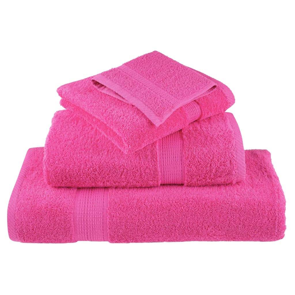 Premium zuhanytörölközők SOLUND 10 db Pink 70x140 cm 600 gsm