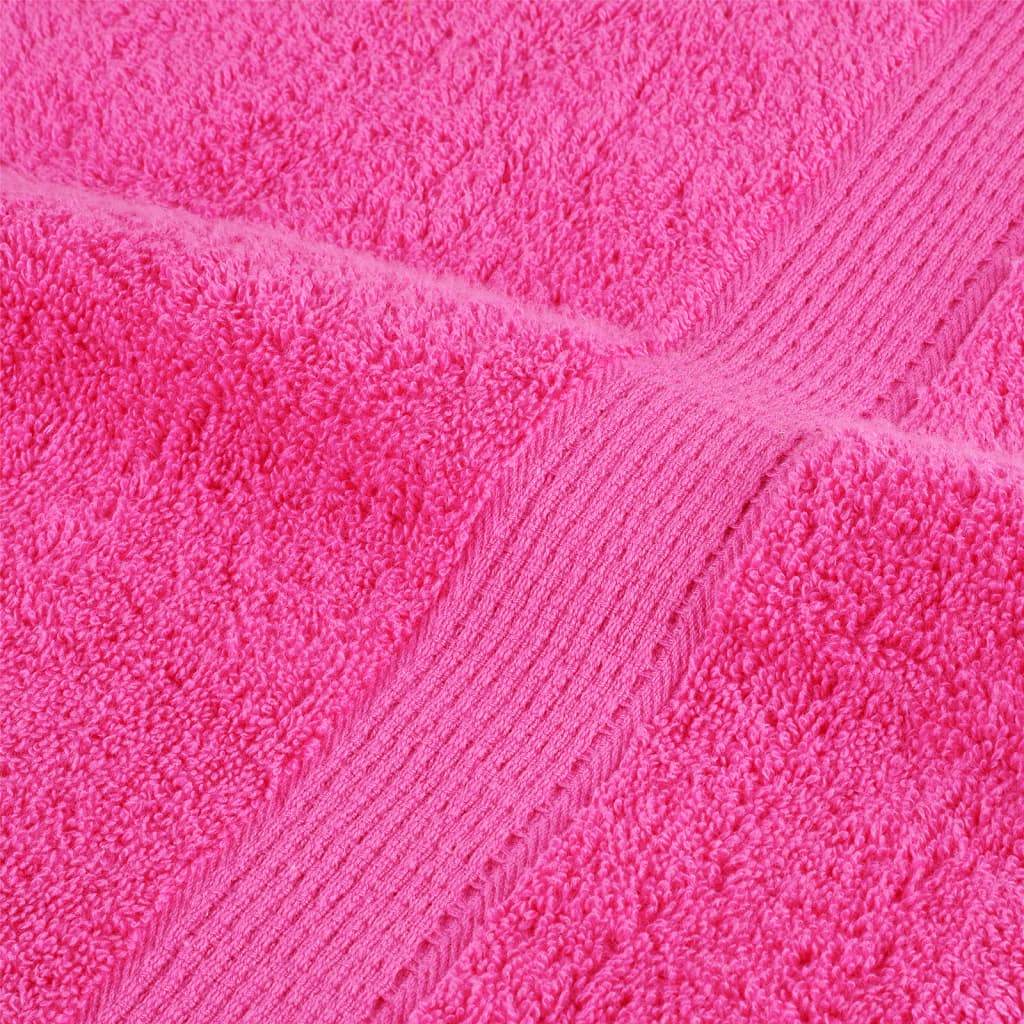prémium fürdőlepedők SOLUND 10 db rózsaszín 100 x 150 cm 600 g/m²