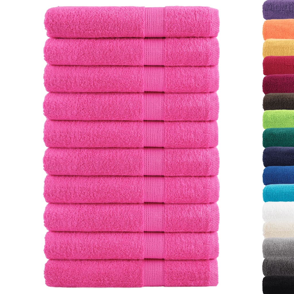prémium törölköző SOLUND 10 db rózsaszín 100 x 200 cm 600 g/m²