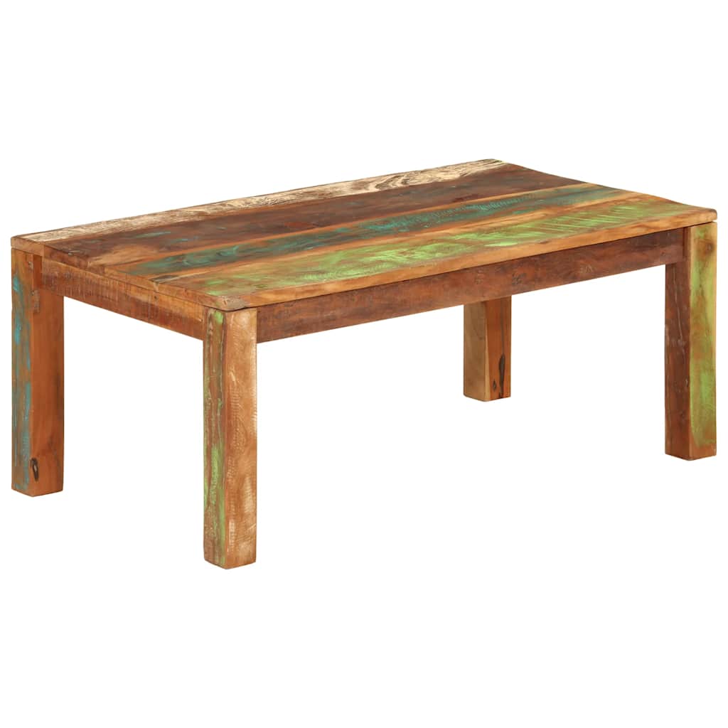 dohányzóasztal 110x55x40 cm Tömör, újrahasznosított fa