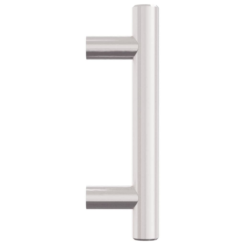20 db ezüst rozsdamentes acél szekrényfogantyú 64 mm