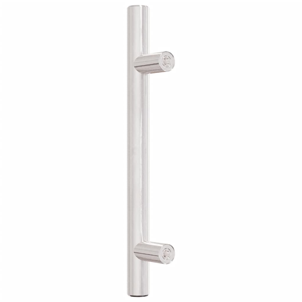 20 db ezüst rozsdamentes acél szekrényfogantyú 96 mm