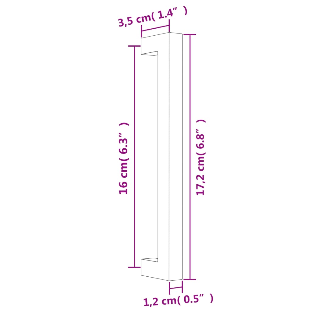 20 db ezüst rozsdamentes acél szekrényfogantyú 160 mm