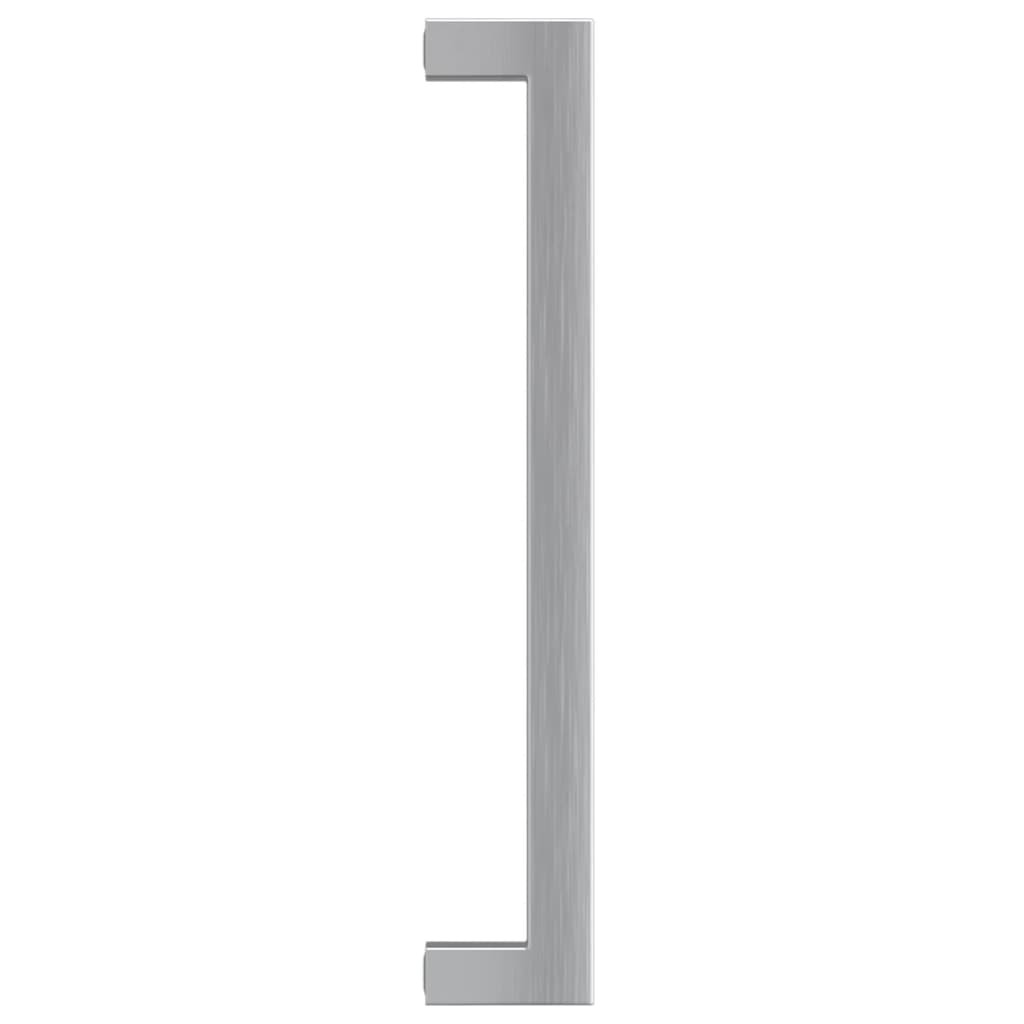 20 db ezüst rozsdamentes acél szekrényfogantyú 192 mm
