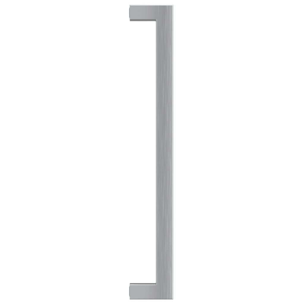 20 db ezüst rozsdamentes acél szekrényfogantyú 224 mm