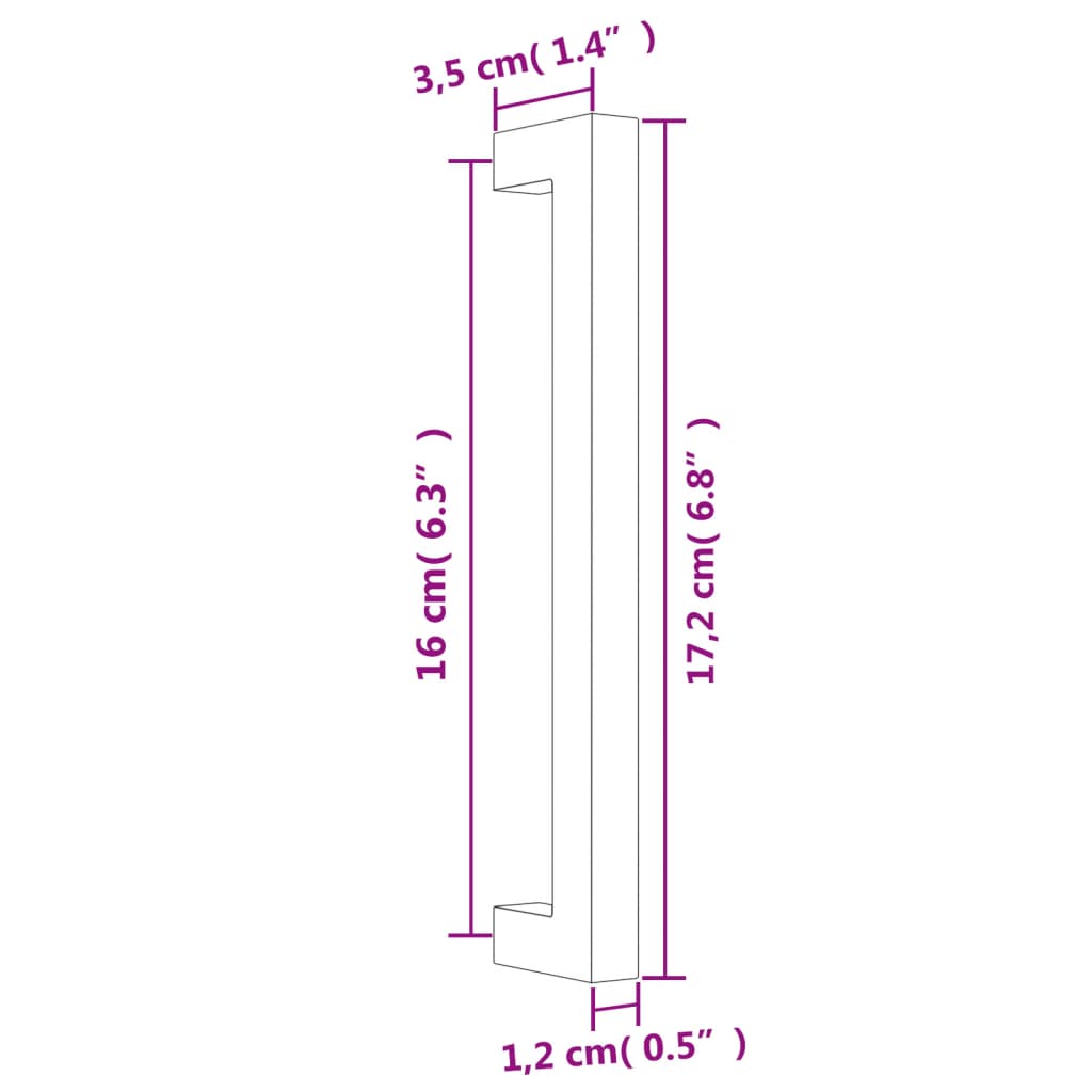 20 db aranyszínű rozsdamentes acél szekrényfogantyú 160 mm
