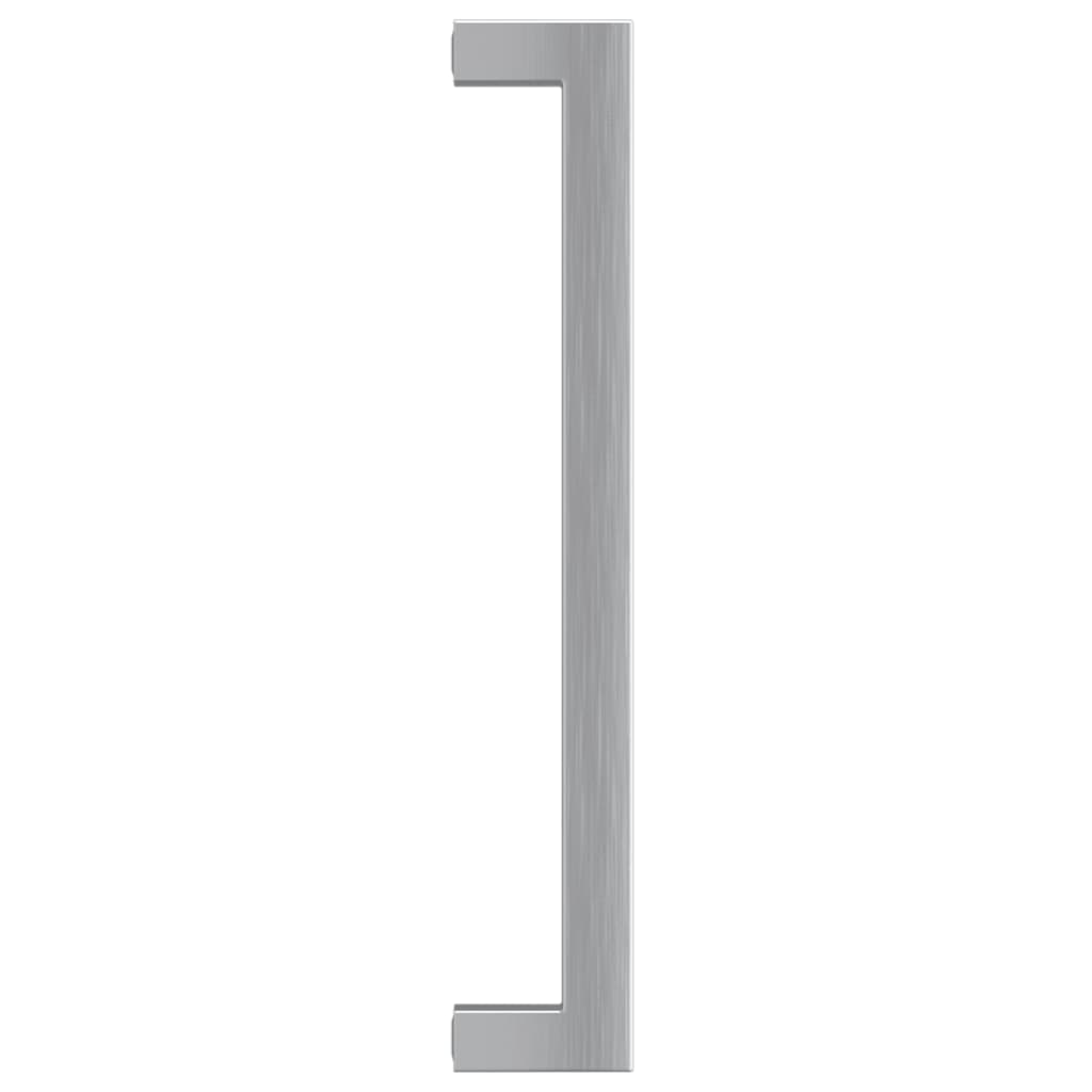 10 db ezüst rozsdamentes acél szekrényfogantyú 192 mm