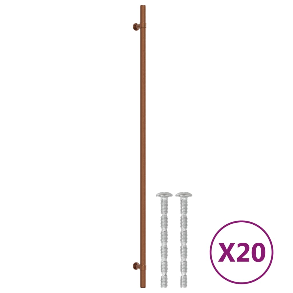20 db bronz rozsdamentes acél szekrényfogantyú 480 mm
