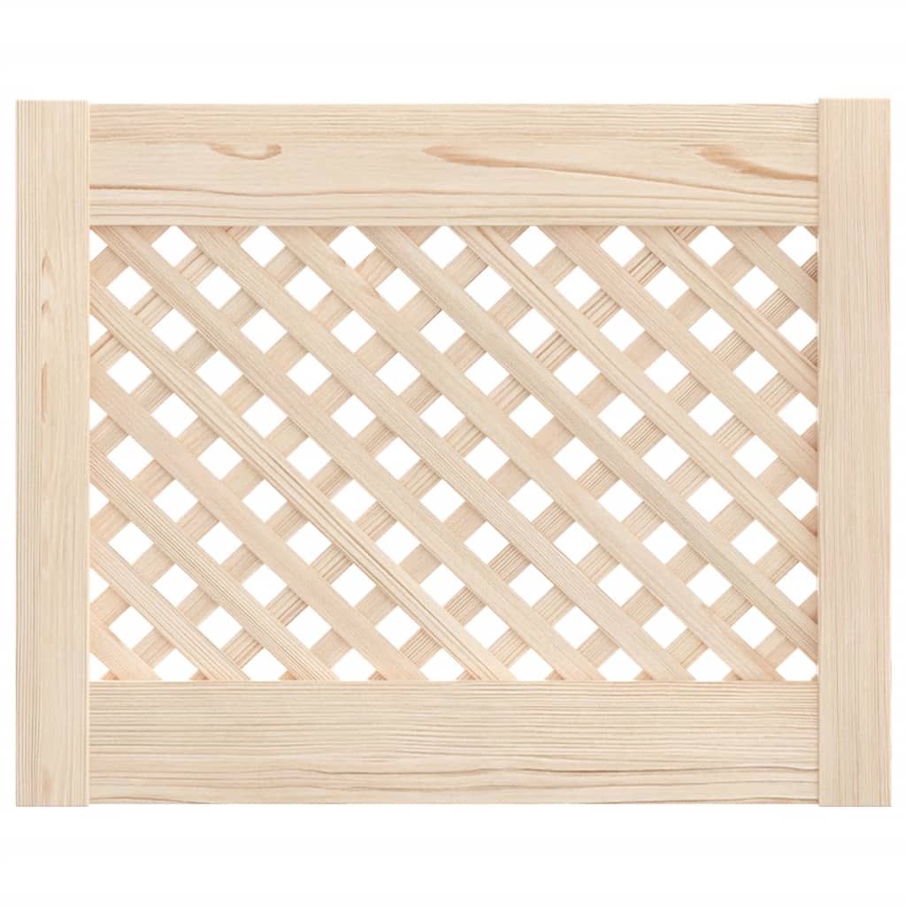 2 db tömör fenyőfa rácsos szekrényajtó 49,5x39,5 cm