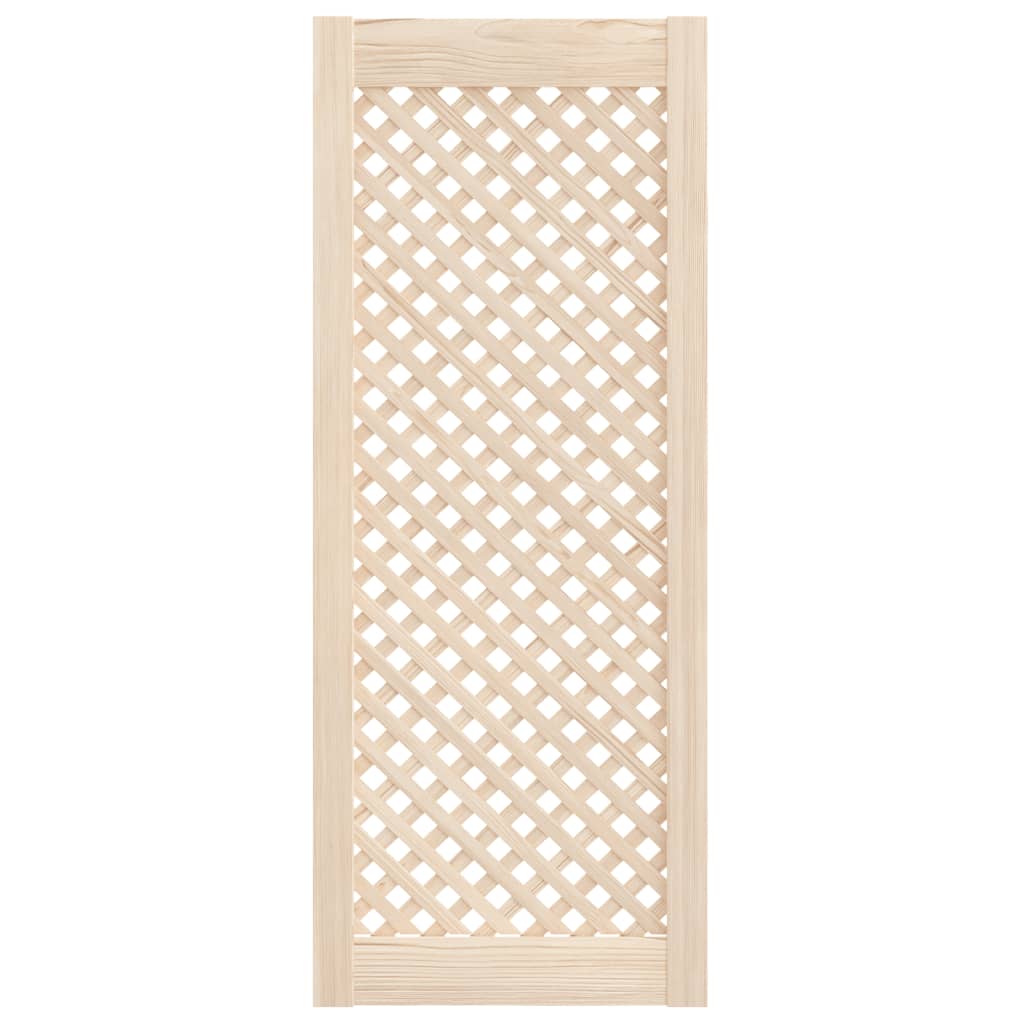 2 db tömör fenyőfa rácsos szekrényajtó 39,5x99 cm