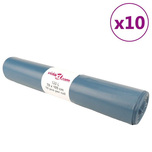 szemeteszsákok 100 db kék 120 L