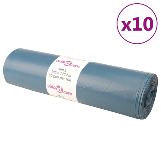 szemeteszsákok 100 db kék 240 L