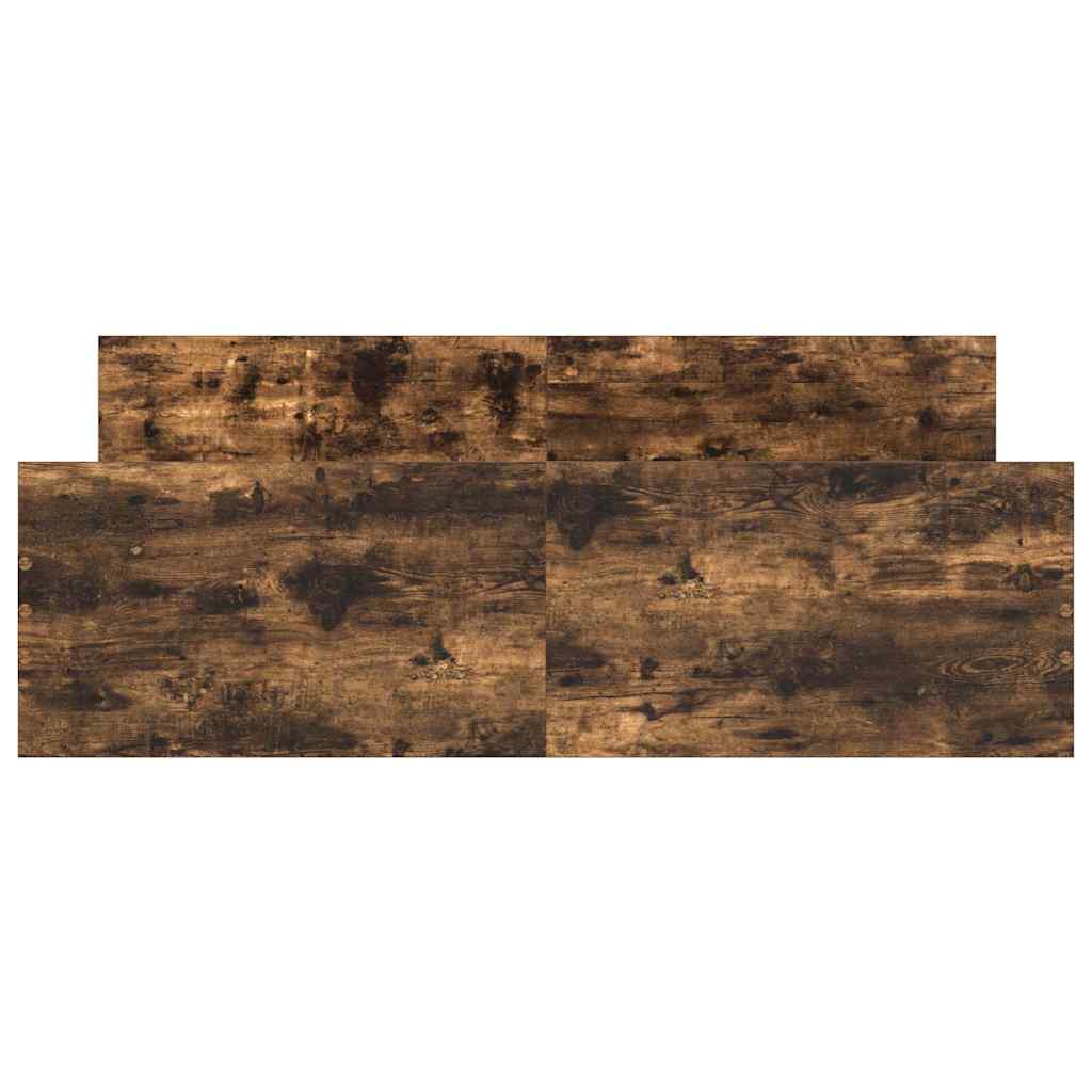 füstös tölgy színű ágykeret fej- és lábtámlával 120 x 190 cm
