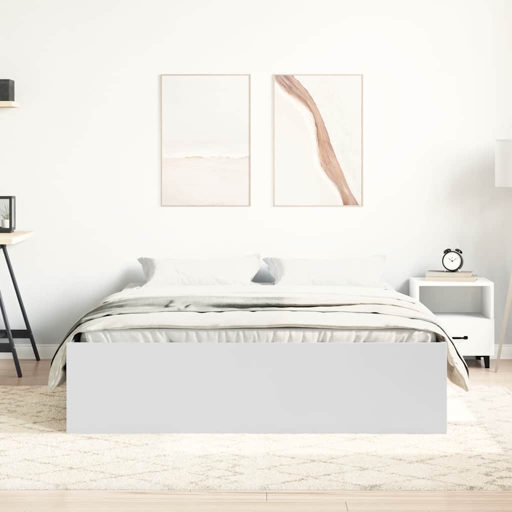 fehér king size ágykeret 150 x 200 cm