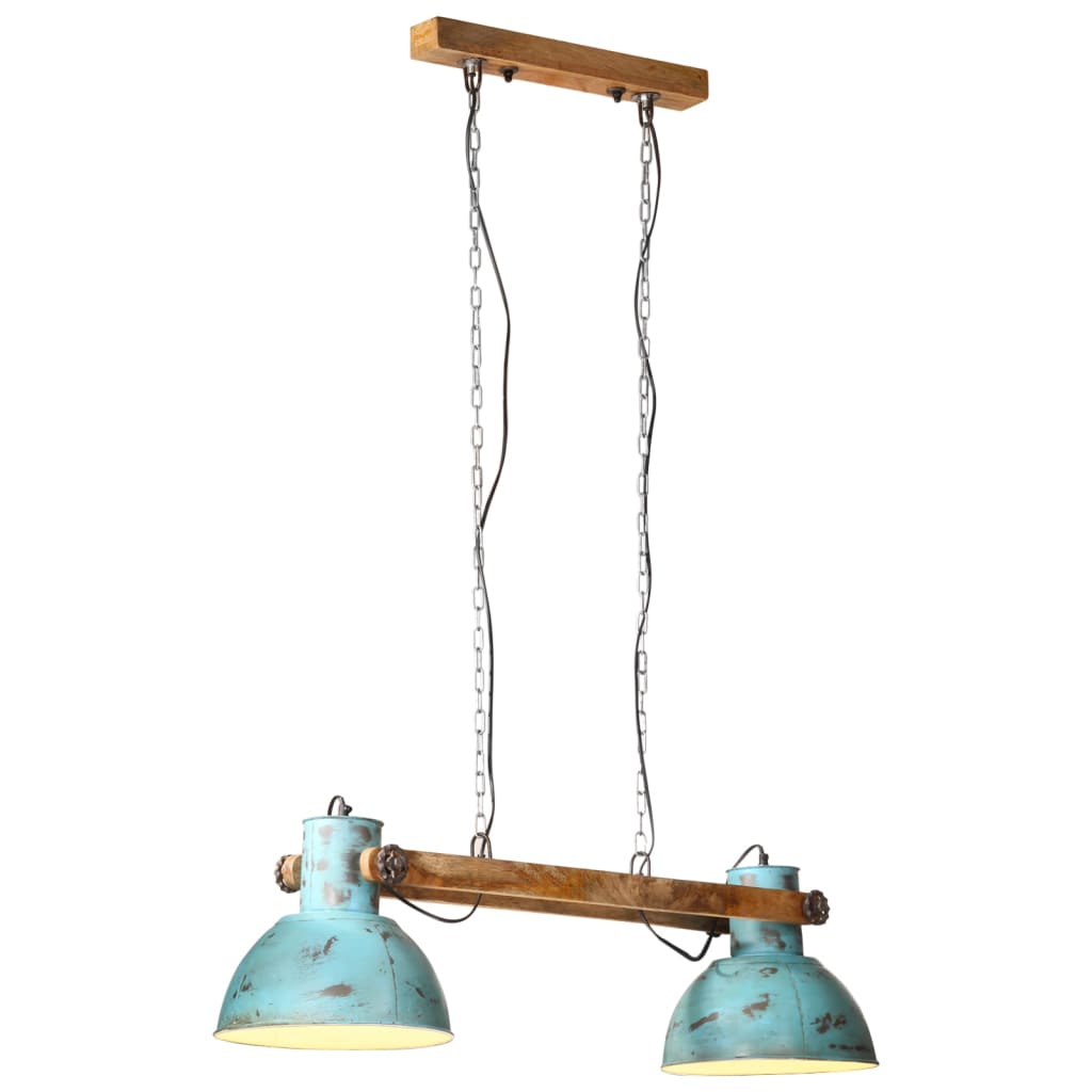 kopott kék függőlámpa 25 W 85x28x109 cm E27