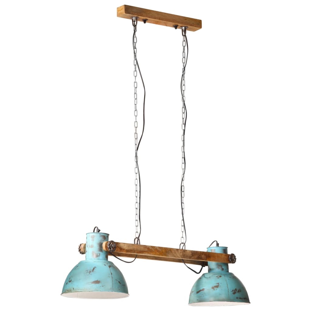 kopott kék függőlámpa 25 W 85x28x109 cm E27
