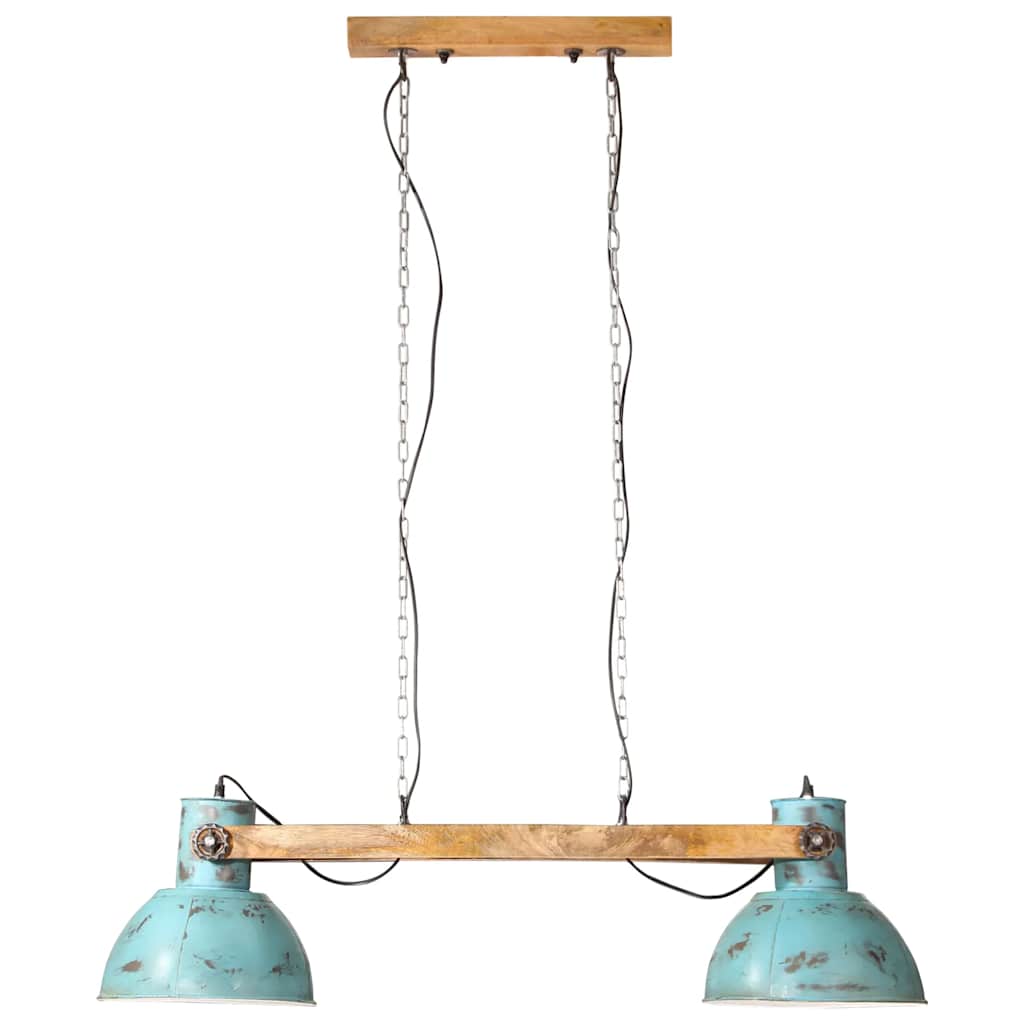kopott kék függőlámpa 25 W 85x28x109 cm E27