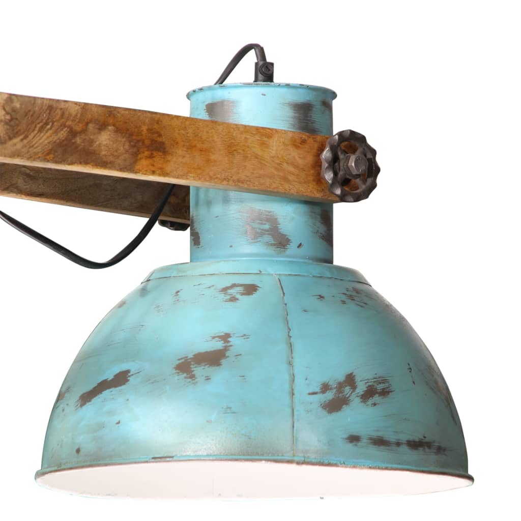 kopott kék függőlámpa 25 W 85x28x109 cm E27
