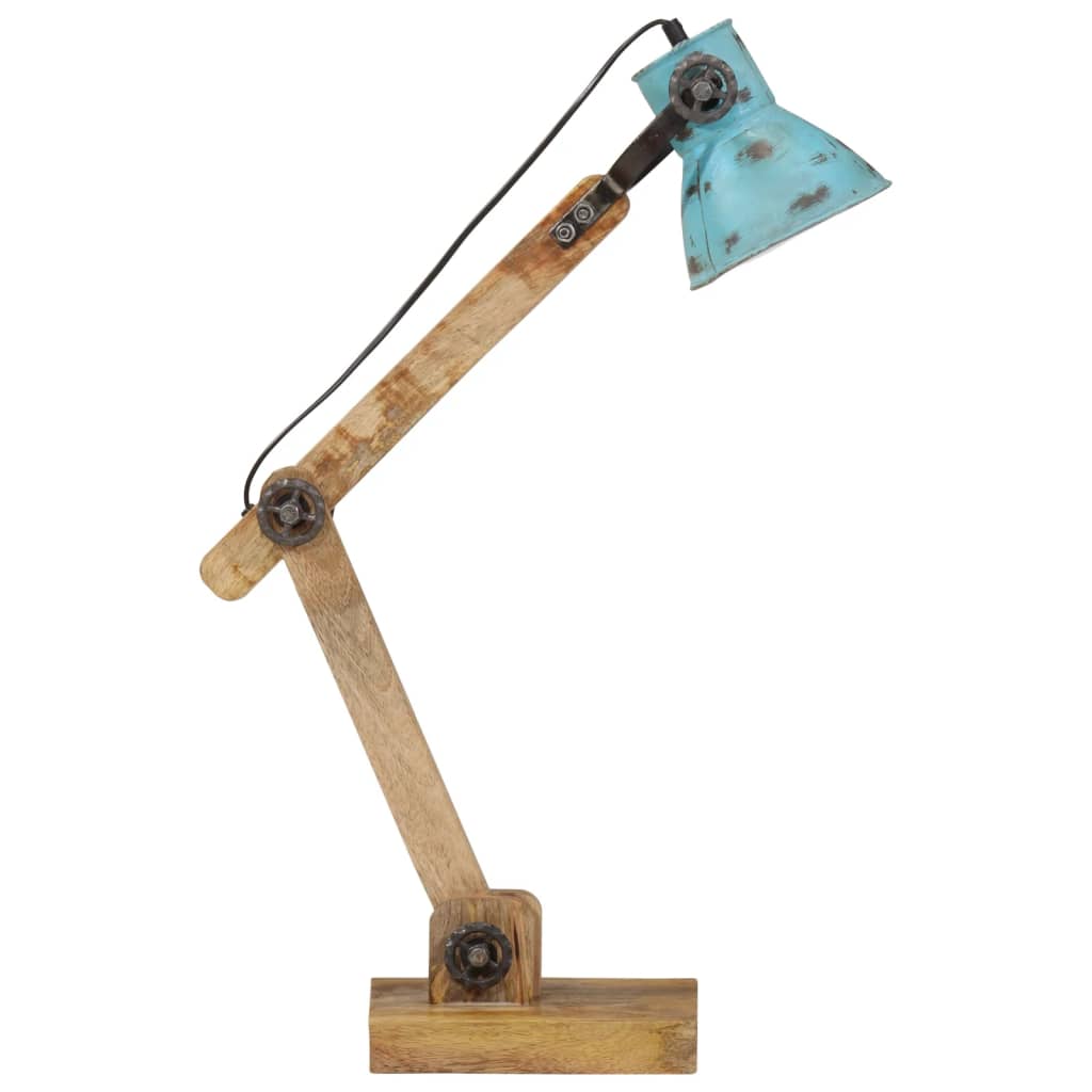 kopott kék asztali lámpa 25 W 23 x 18 x 96 cm E27