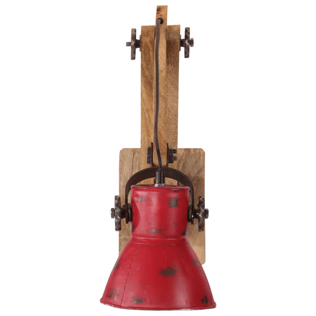 kopott piros fali lámpa 25 W 96x15x20 cm E27