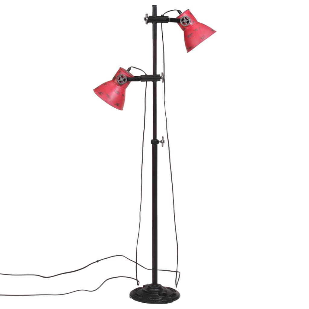 kopott piros fali lámpa 25 W 25x25x90/140 cm E27