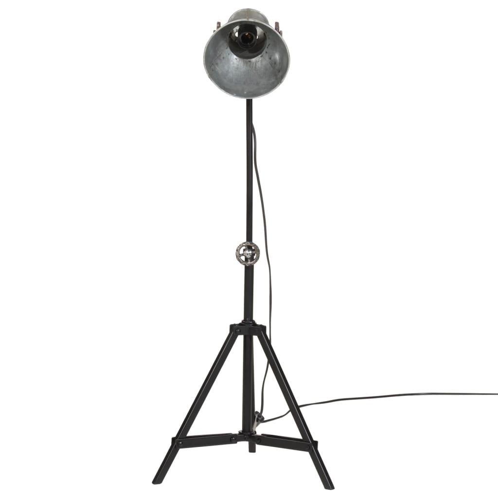 vintage ezüst állólámpa 25 W 35x35x65/95 cm E27