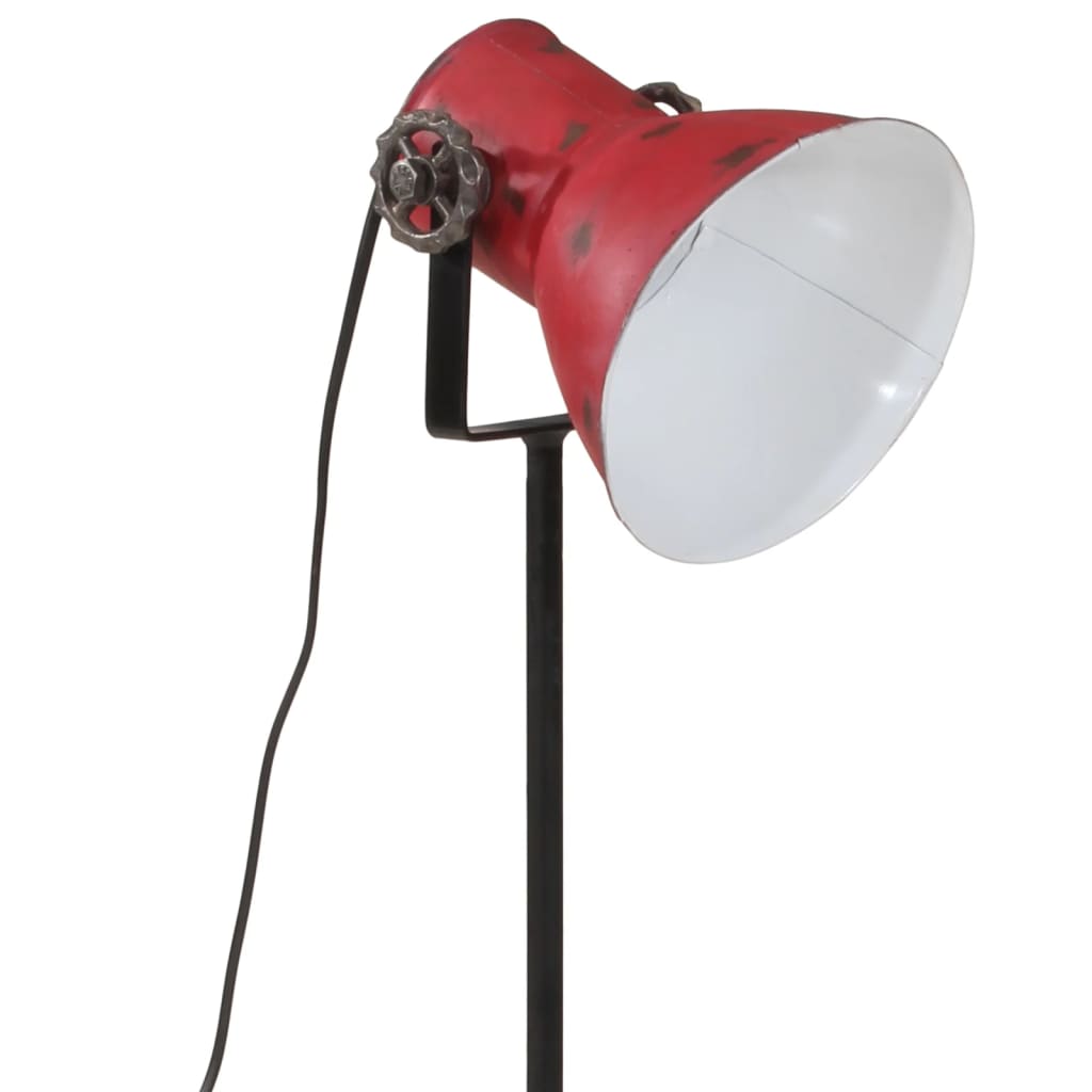 kopott piros állólámpa 25 W 35x35x65/95 cm E27