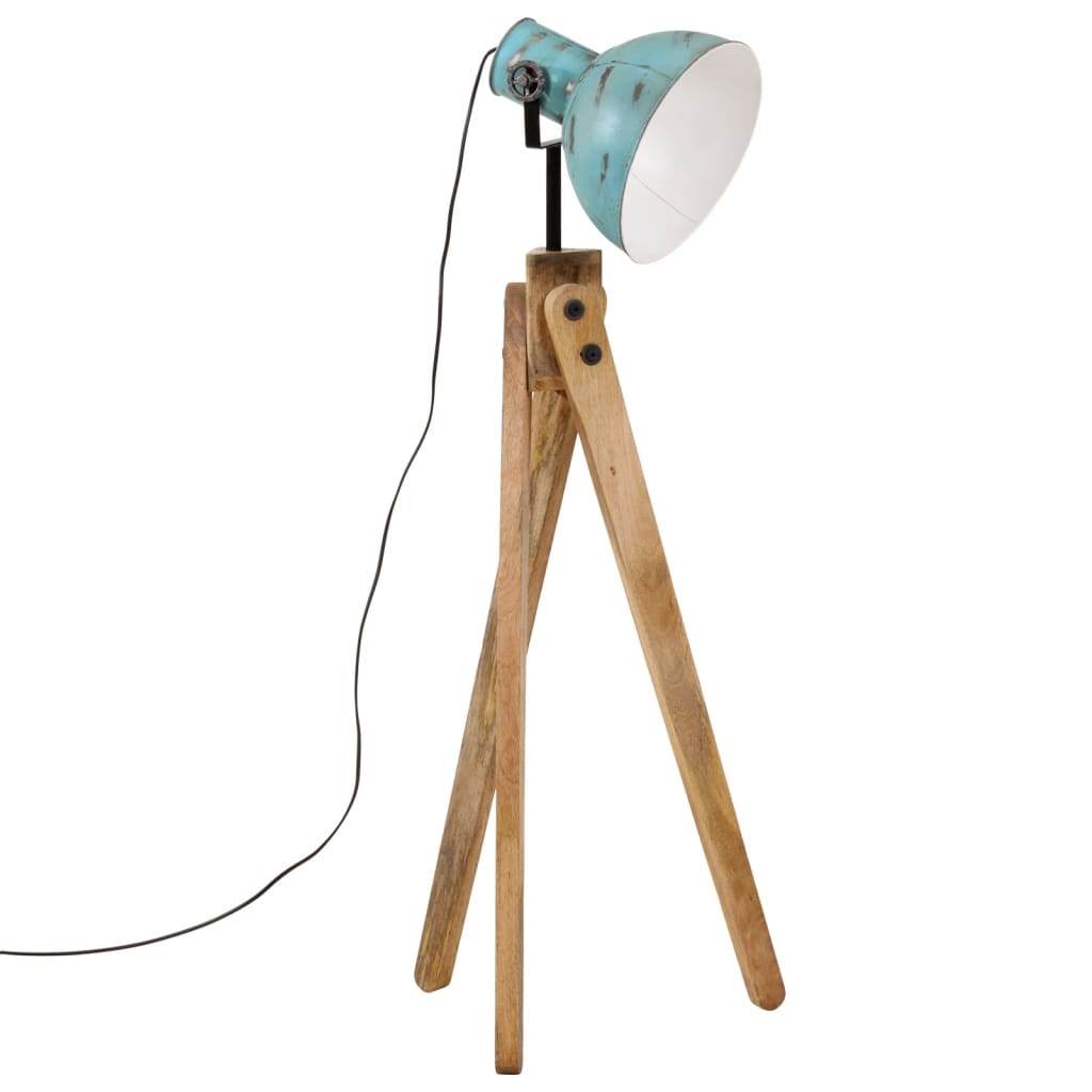 kopott kék állólámpa 25 W 45x45x120 cm E27