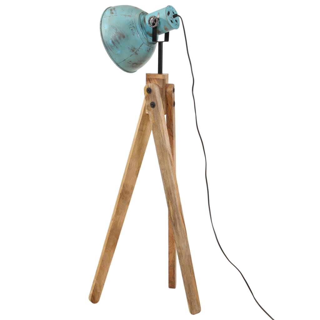 kopott kék állólámpa 25 W 45x45x120 cm E27
